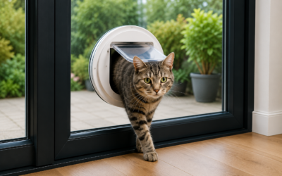 Installer une chatière dans une porte ou une fenêtre vitrée : quelles solutions ?